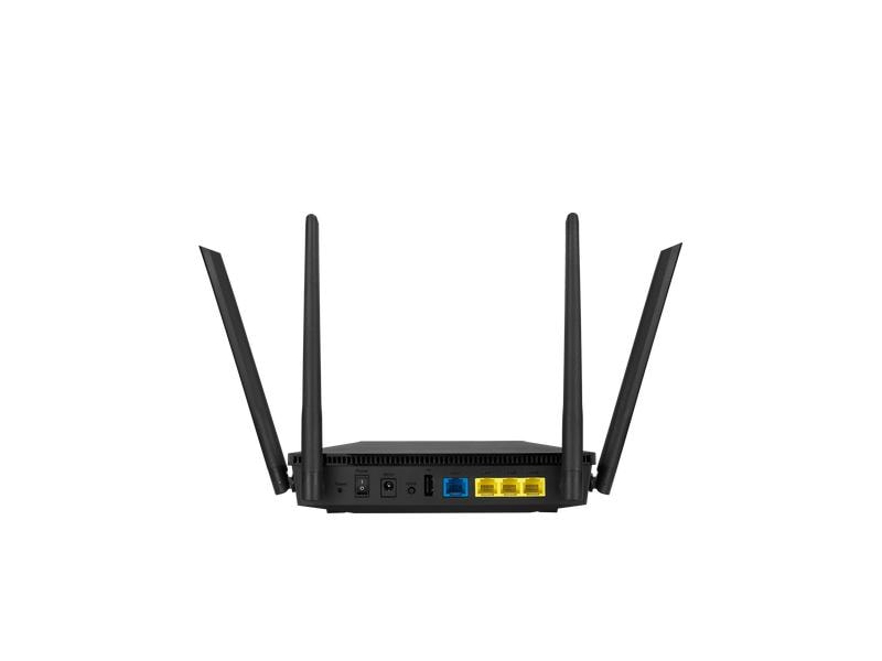 ASUS Dual-Band WiFi Router RT-AX53U WiFi 6 AX1800 Dual Band WiFi 6 (802.11ax) Router mit MU-MIMO und OFDMA Technologie, mit AiProtection Classic Netzwerksicherheit