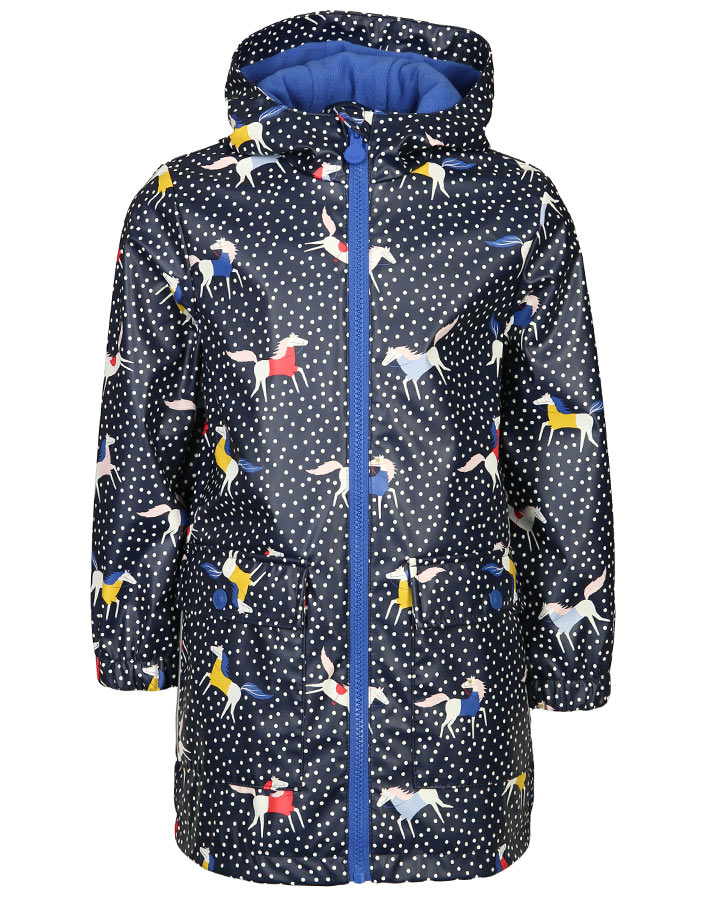 Regenmantel RAINDANCE – HORSE & SPOTS in navy