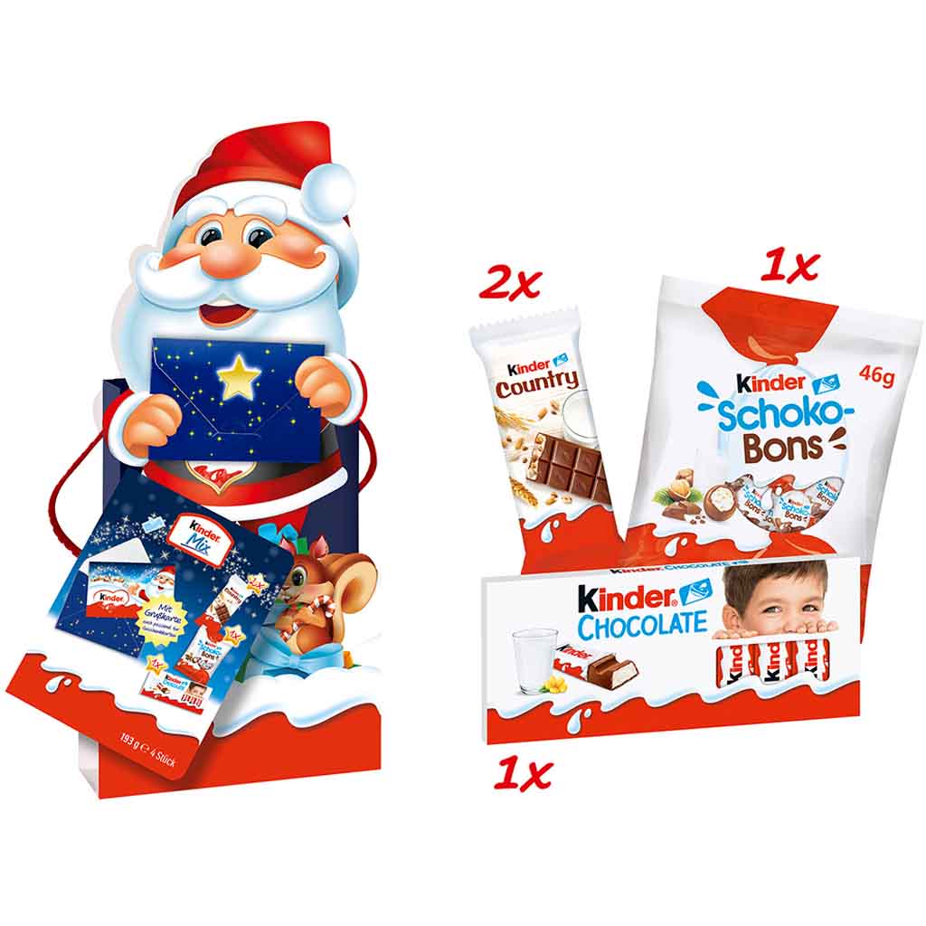 Kinder Mix Weihnachts-Tüte Schneemann 193g MHD:20.4.25