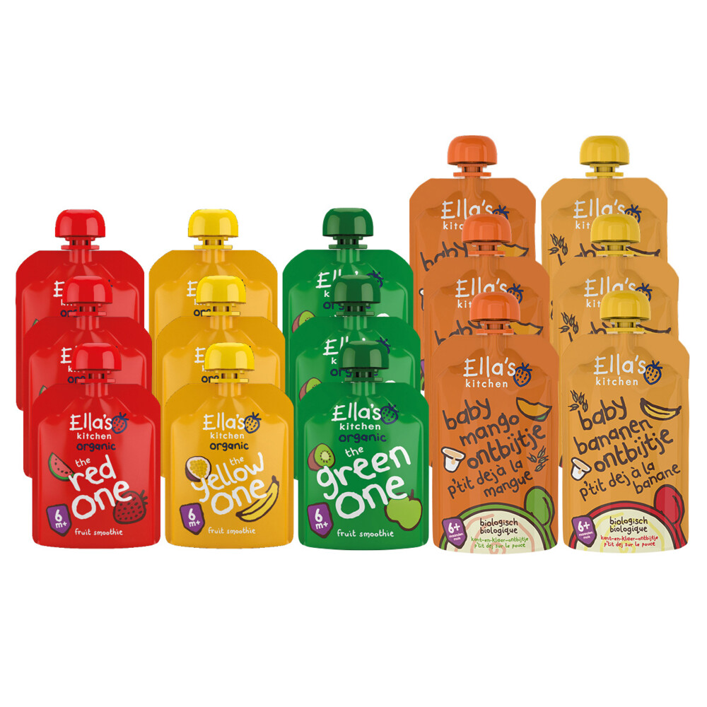 Ella's kitchen 15 stuks Smoothie en Ontbijt Pakket Pakket