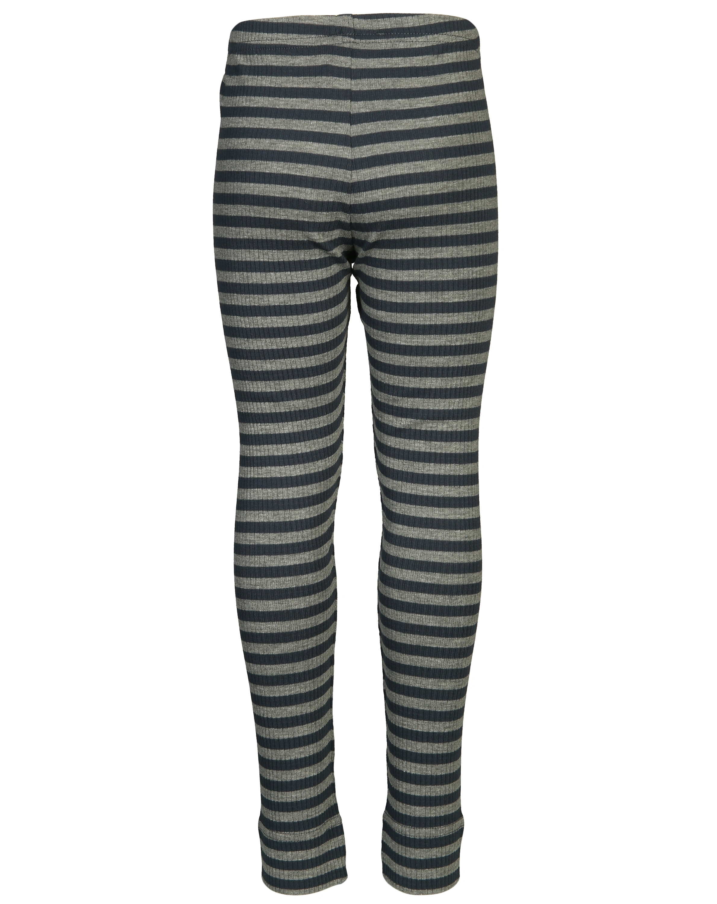 Leggings RIB STRIPE in blue/grey melange