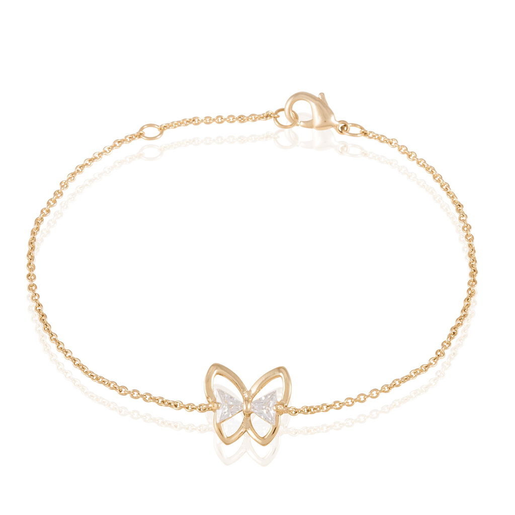 Bracelet Jelissa Plaqué Or Jaune Oxyde De Zirconium