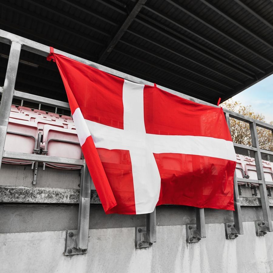 Danemark Drapeau de stade - Rouge/Blanc