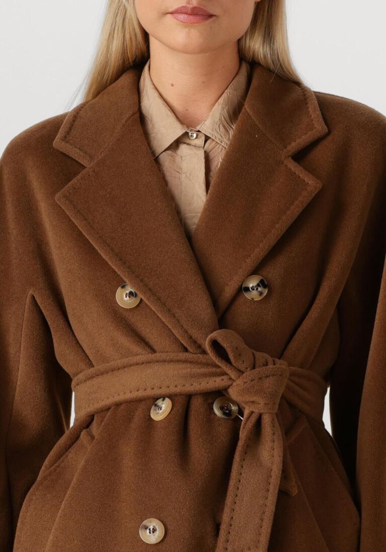 bruine max mara mantel madame