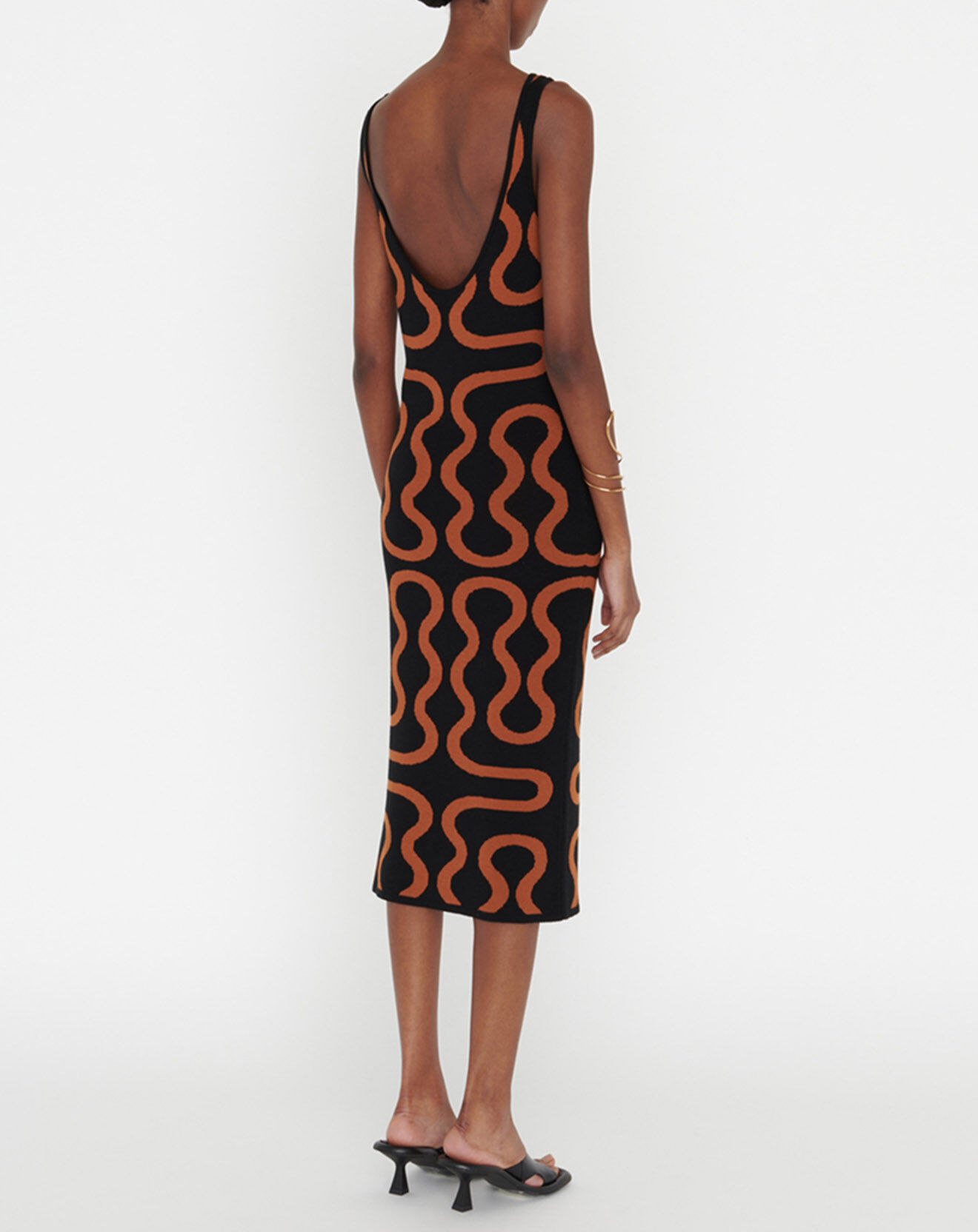 Zapa Robe Ridley imprimée noir/marron