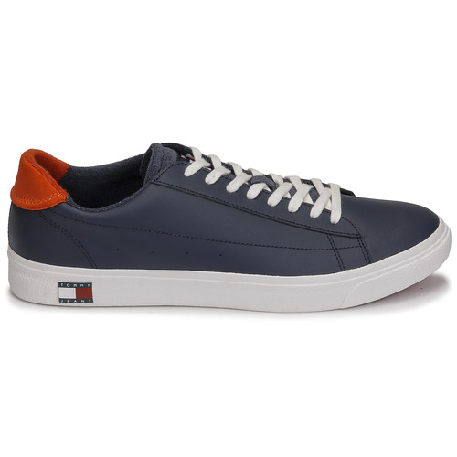 Tommy Jeans - Leather Low Cut Vulc Azul