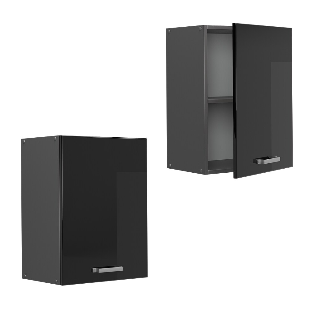 Vicco Hängeschrank Küchenschrank R-Line Solid Anthrazit Schwarz 45 cm modern