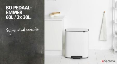 Bo Pedaalemmer，met 1 binnenemmer, 60L - Matt Black