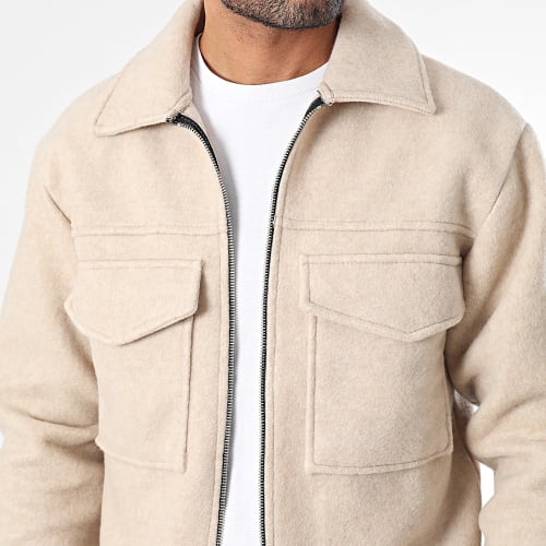 Veste Zippée Beige