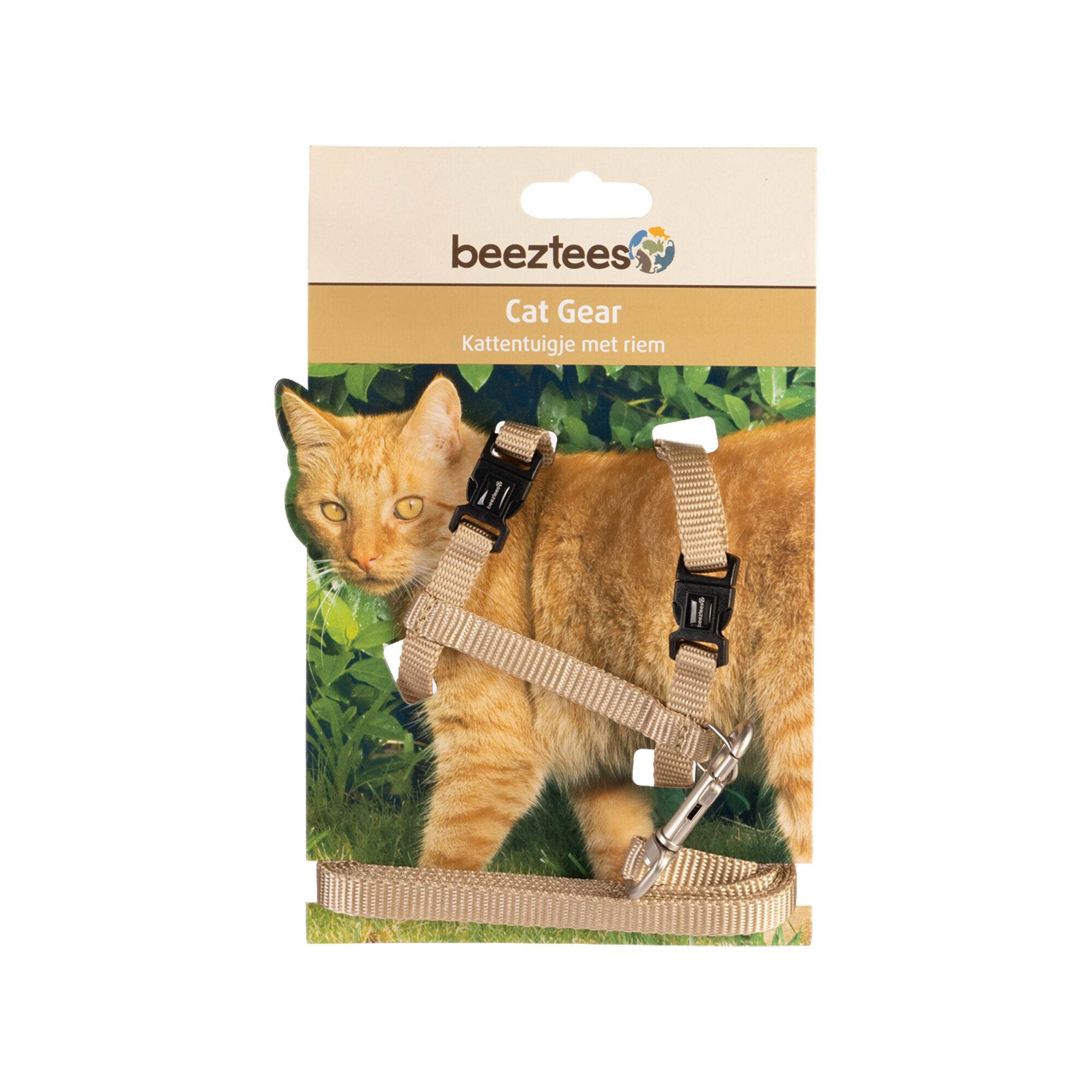 Beeztees Nylon Kattentuig Uni - Beige