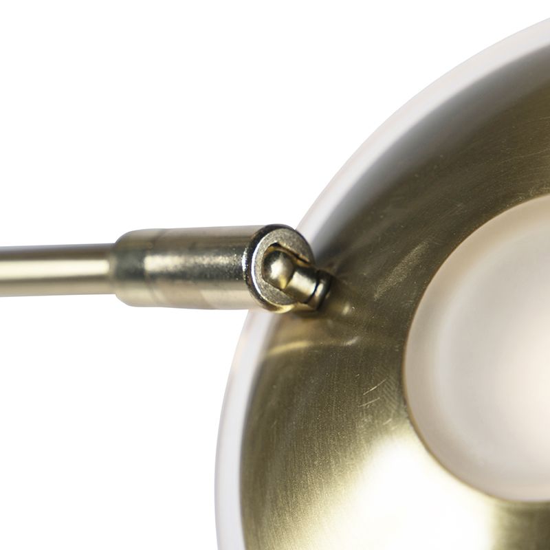 Vloerlamp goud met leesarm incl. LED en USB-poort - Sevilla