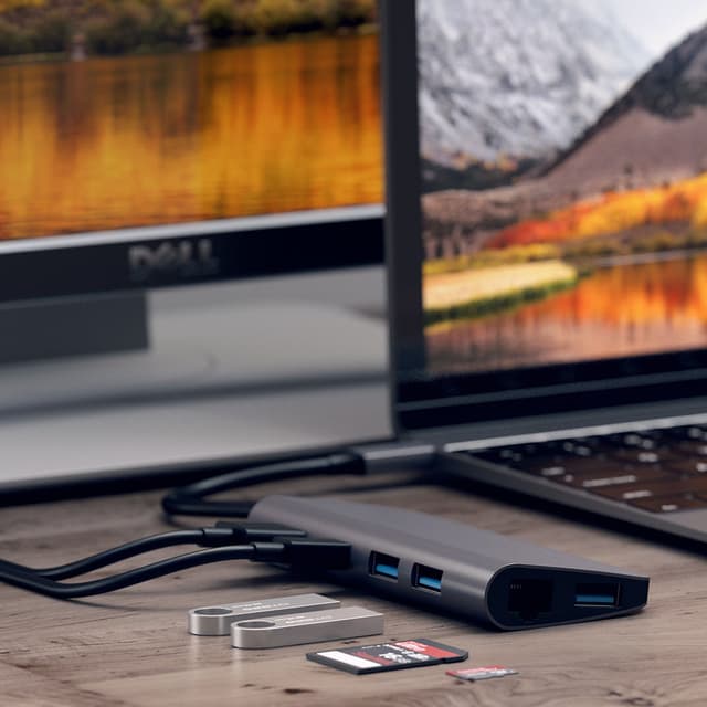 Satechi 9-i-1 USB-C-hub (space grey)