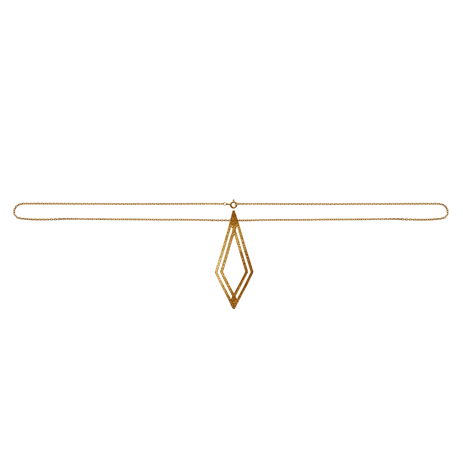 Collier Square vergoldet