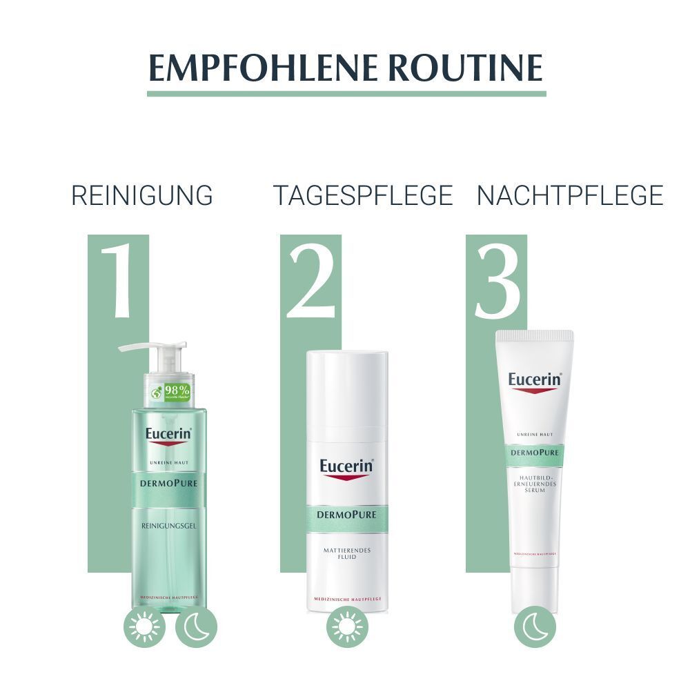 Eucerin® DermoPure Reinigungsgel – Gegen Pickel und unreine Haut – Effektive und gleichzeitig sanfte Reinigung