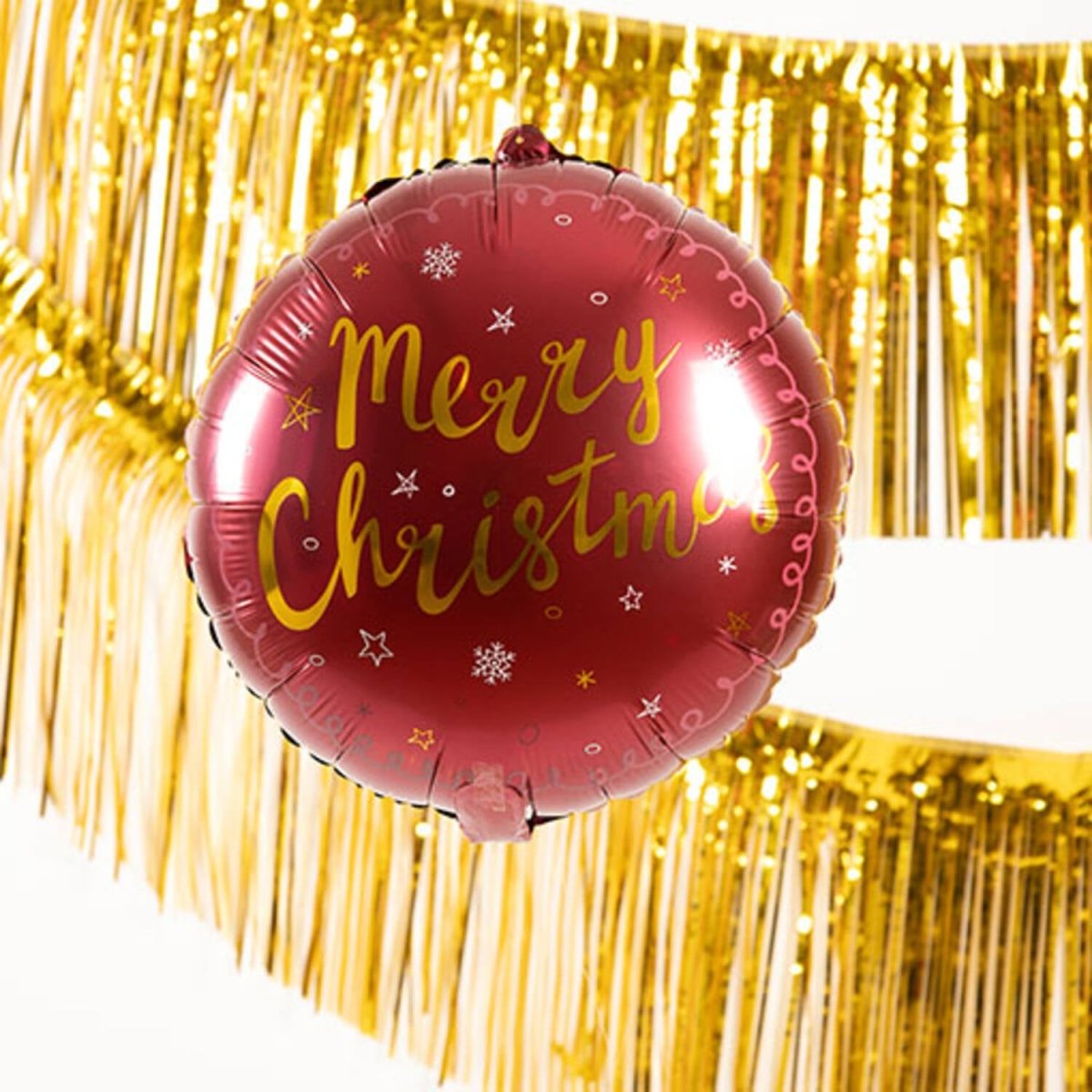 Kerst Helium Ballon Merry Christmas Leeg 45cm