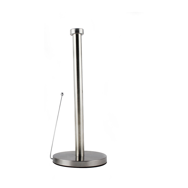 (34cm) Edelstahl Küchenrolle Halterung Haushaltspapier Ständer Toilettenpapier Spender - Silber
