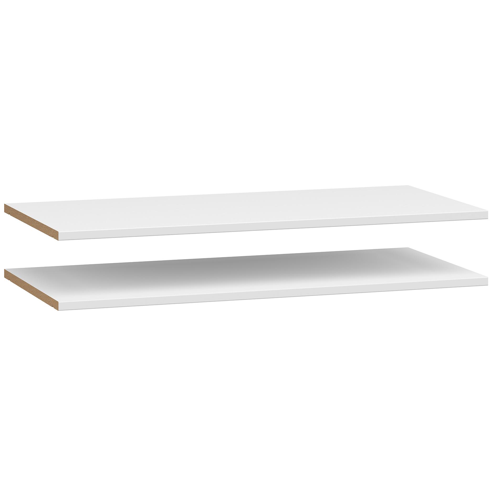 2-teiliges Einlegeboden-Set - weiß - 77 cm