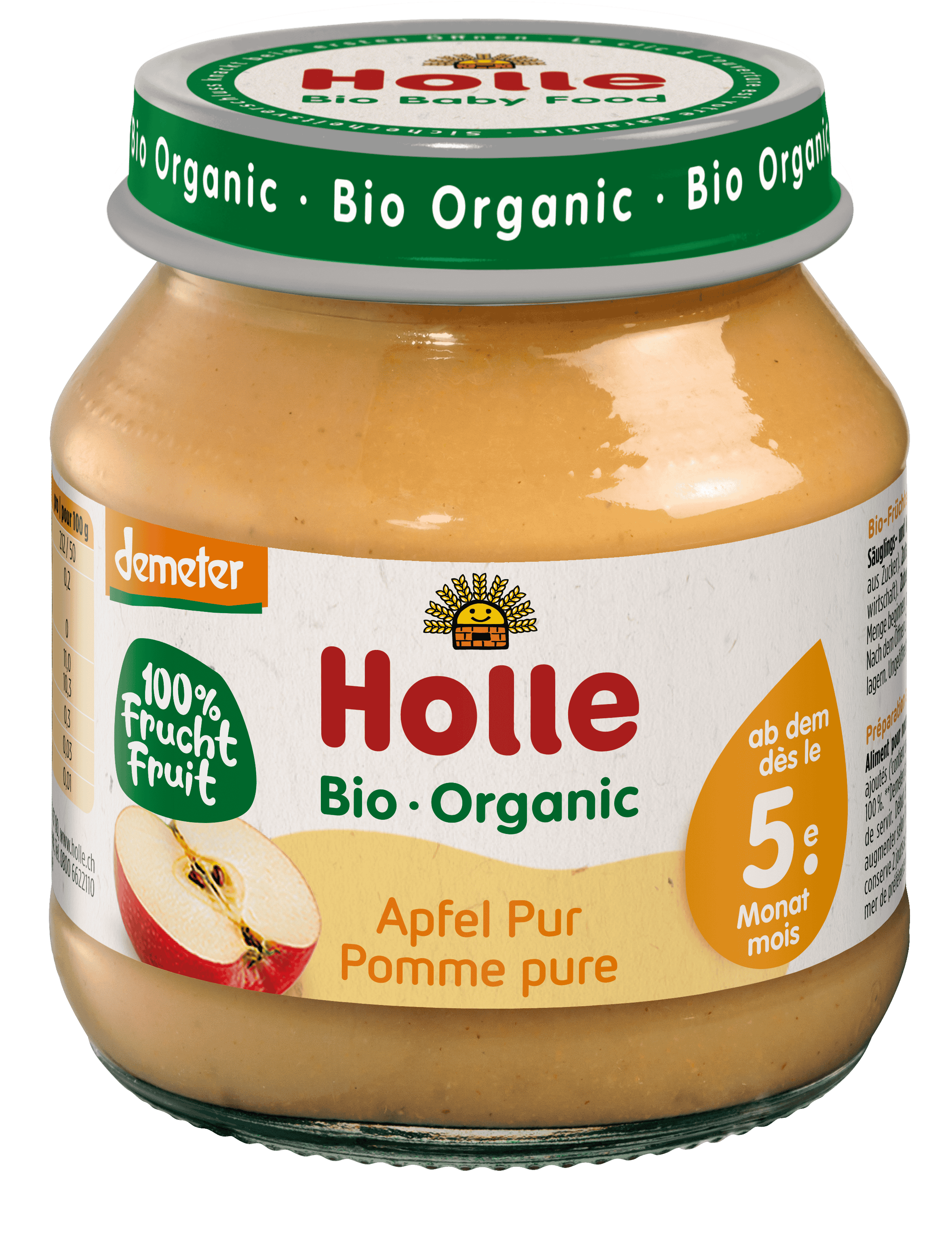 HOLLE Apfel pur demeter Bio 125 g