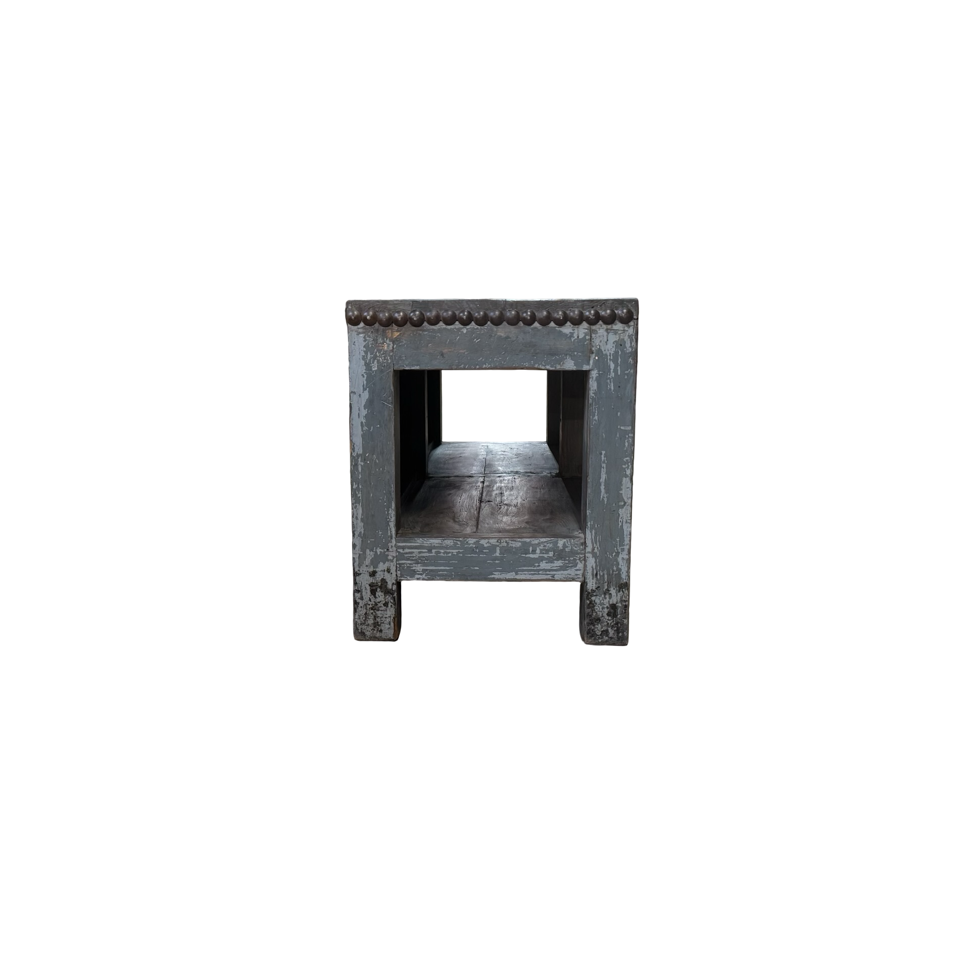 Dressoir grijs met authentieke nagelrand