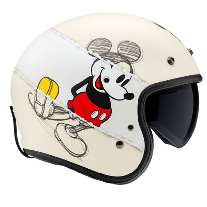 Casque Hjc V31 - DISNEY MICKEY SKETCH - Blanc / Noir