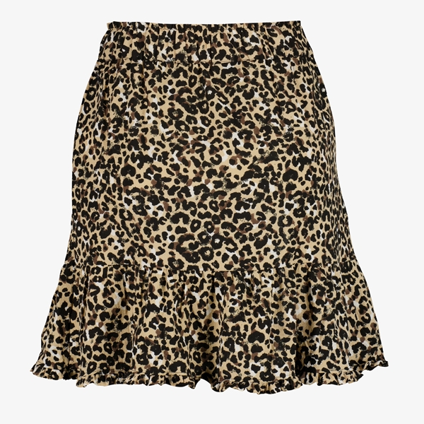 TwoDay dames rok bruin met panterprint