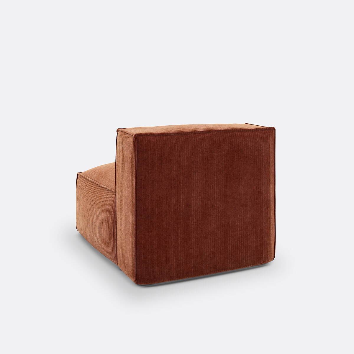 LA REDOUTE INTERIORS<br>Poltrona modular em madeira vintage com rodas caneladas, Seven