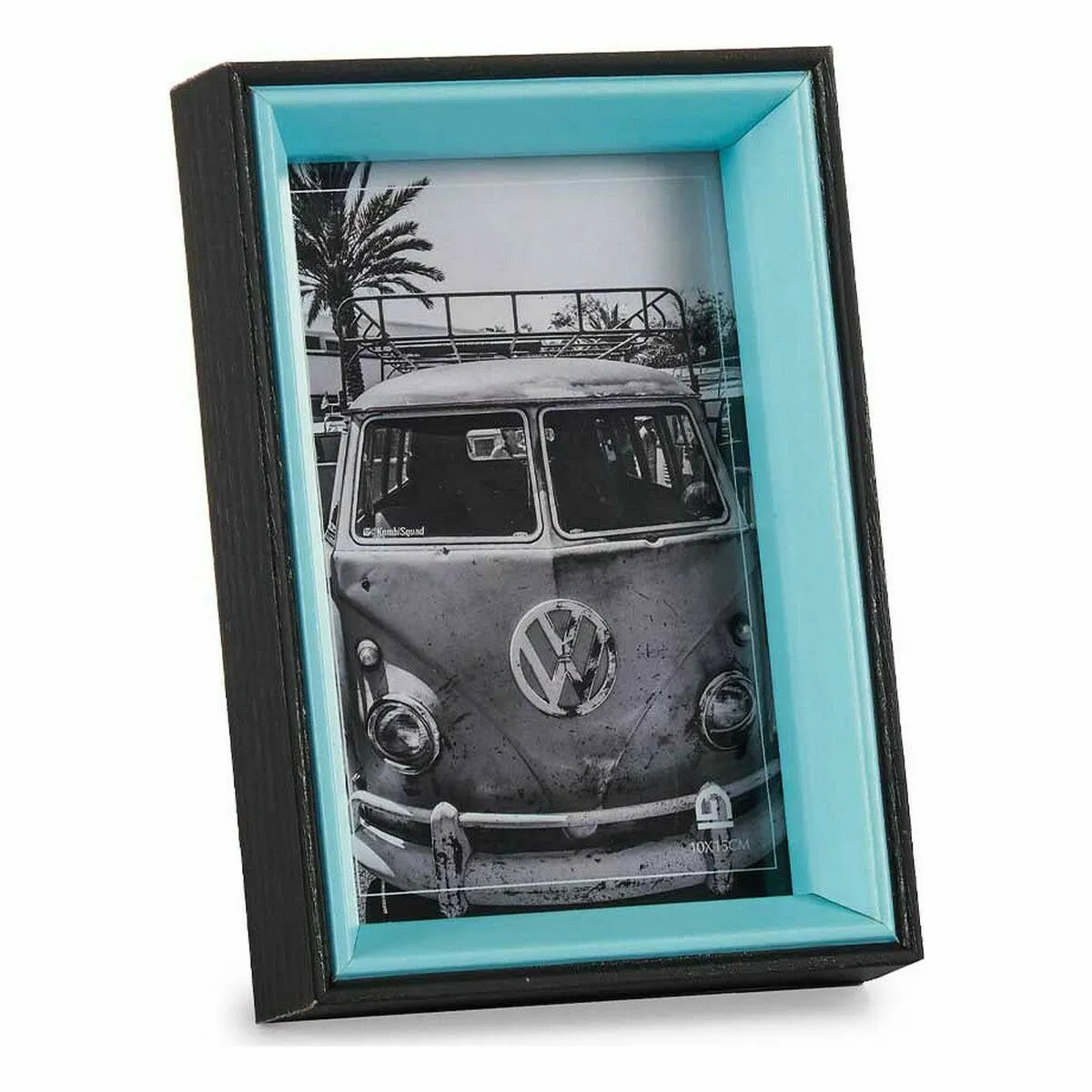 Gift Decor Cadre photo Verre Noir Bleu