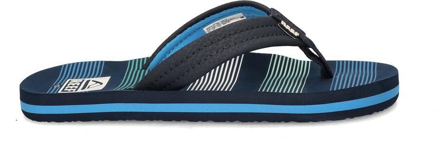 Reef Kids Ahideep Sea Stripes Slippers Blauw