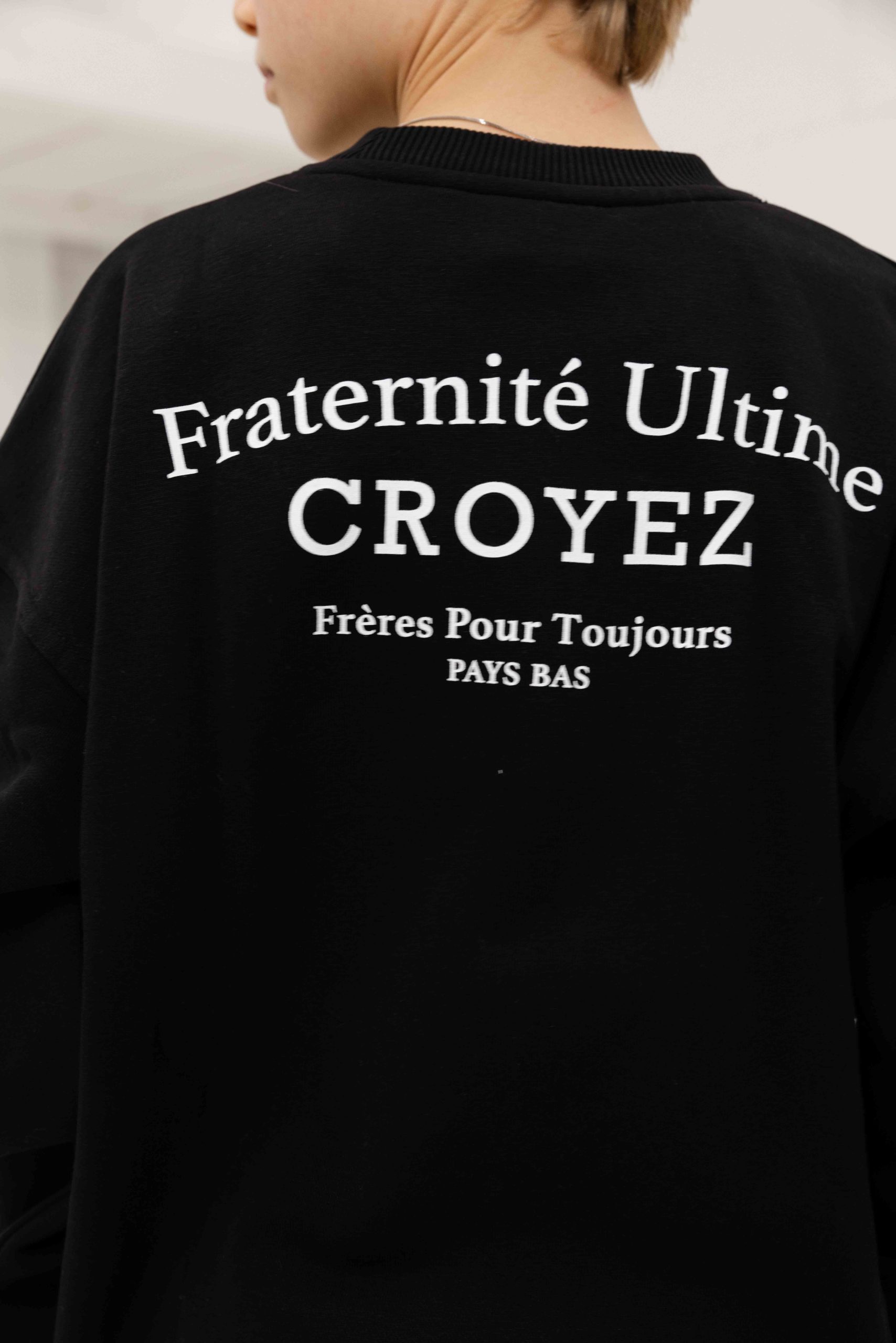 Croyez Fraternité Sweater Kids Zwart