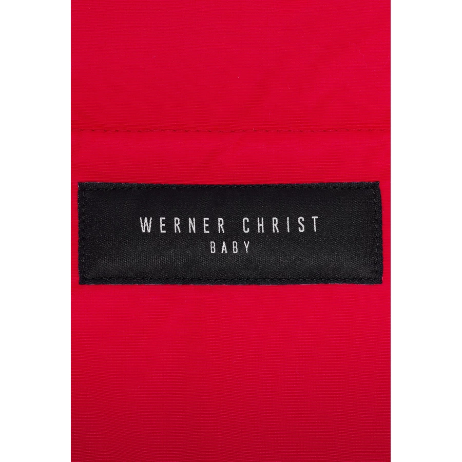 Werner Christ Baby Lammfellfußsack FLIMS chili red