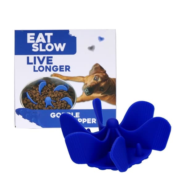 Spis Sakte Lev Lengre Gobble Stopper M Blå