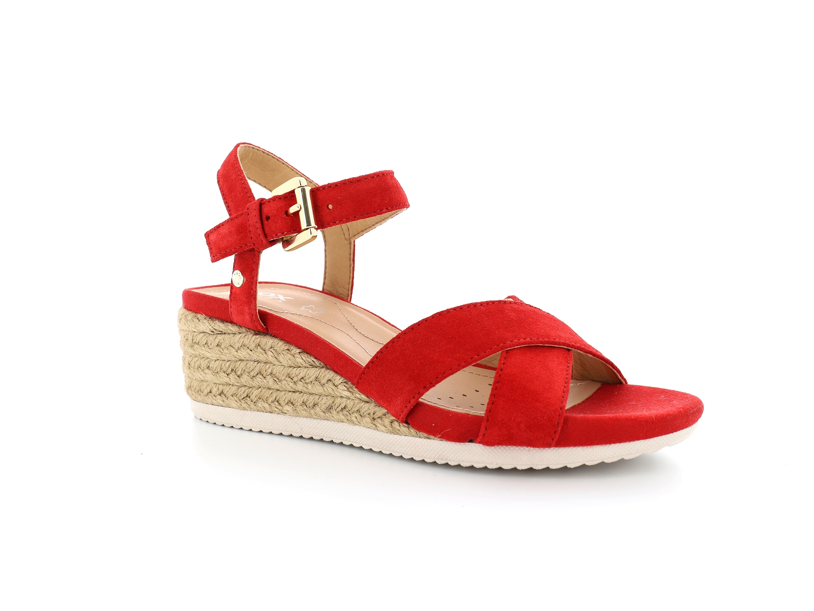 Geox-D ISCHIA CORDA D02HHC Matières combinées Rouge