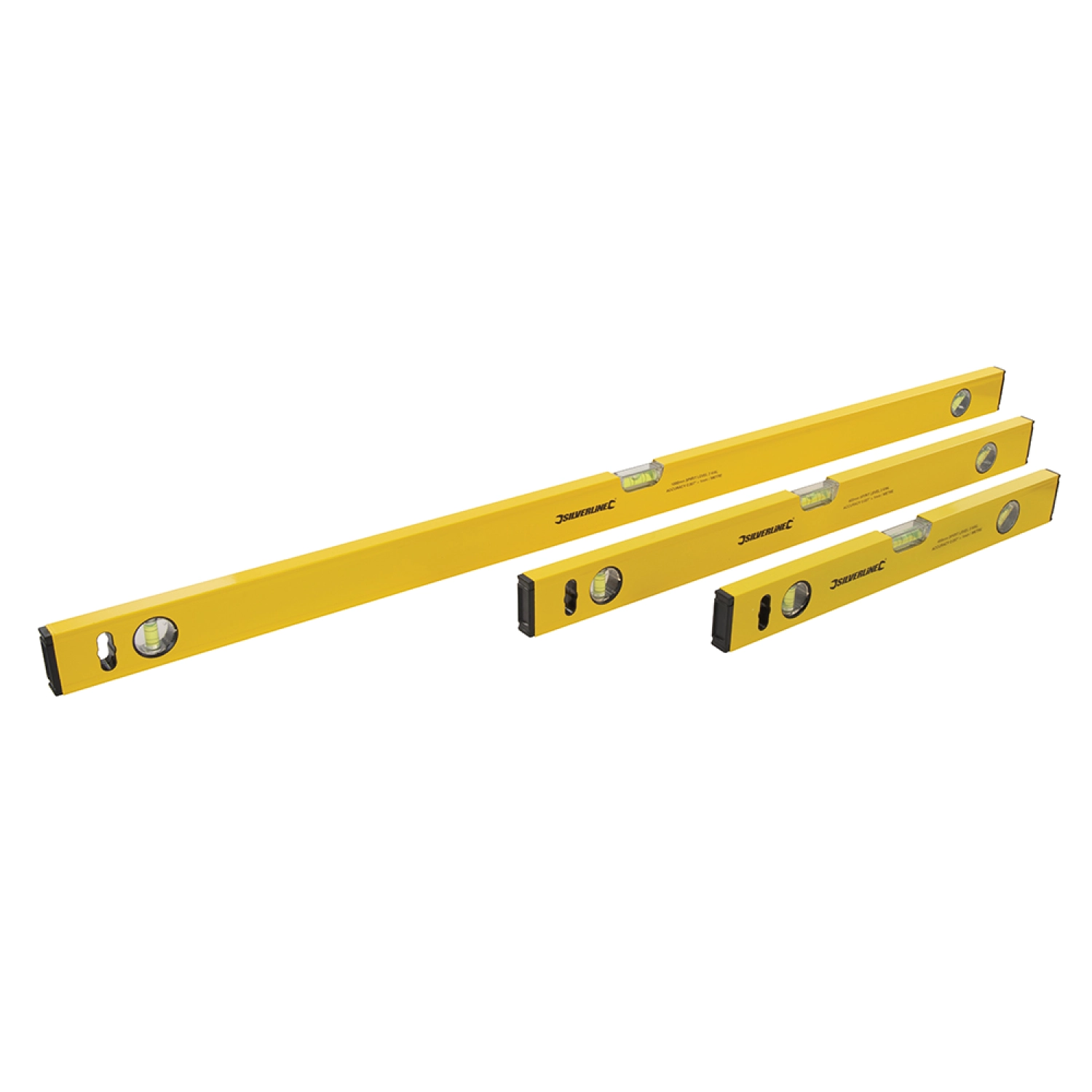 Silverline 119688 3 Delige waterpas set - 400 / 600 / 1000mm