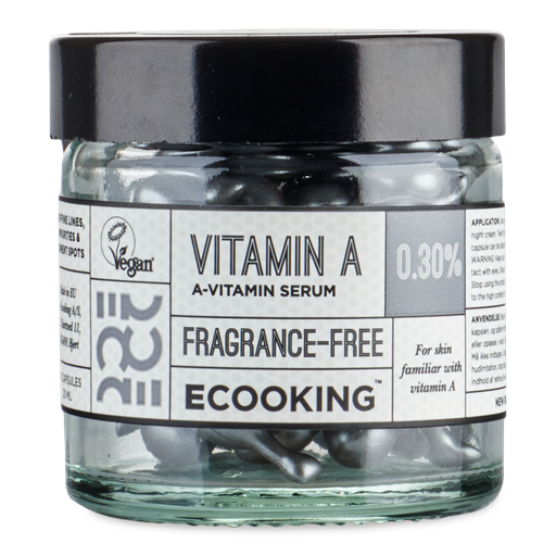 Ecooking A-Vitamin 0,30% Parfumefri Serum, 60 stk