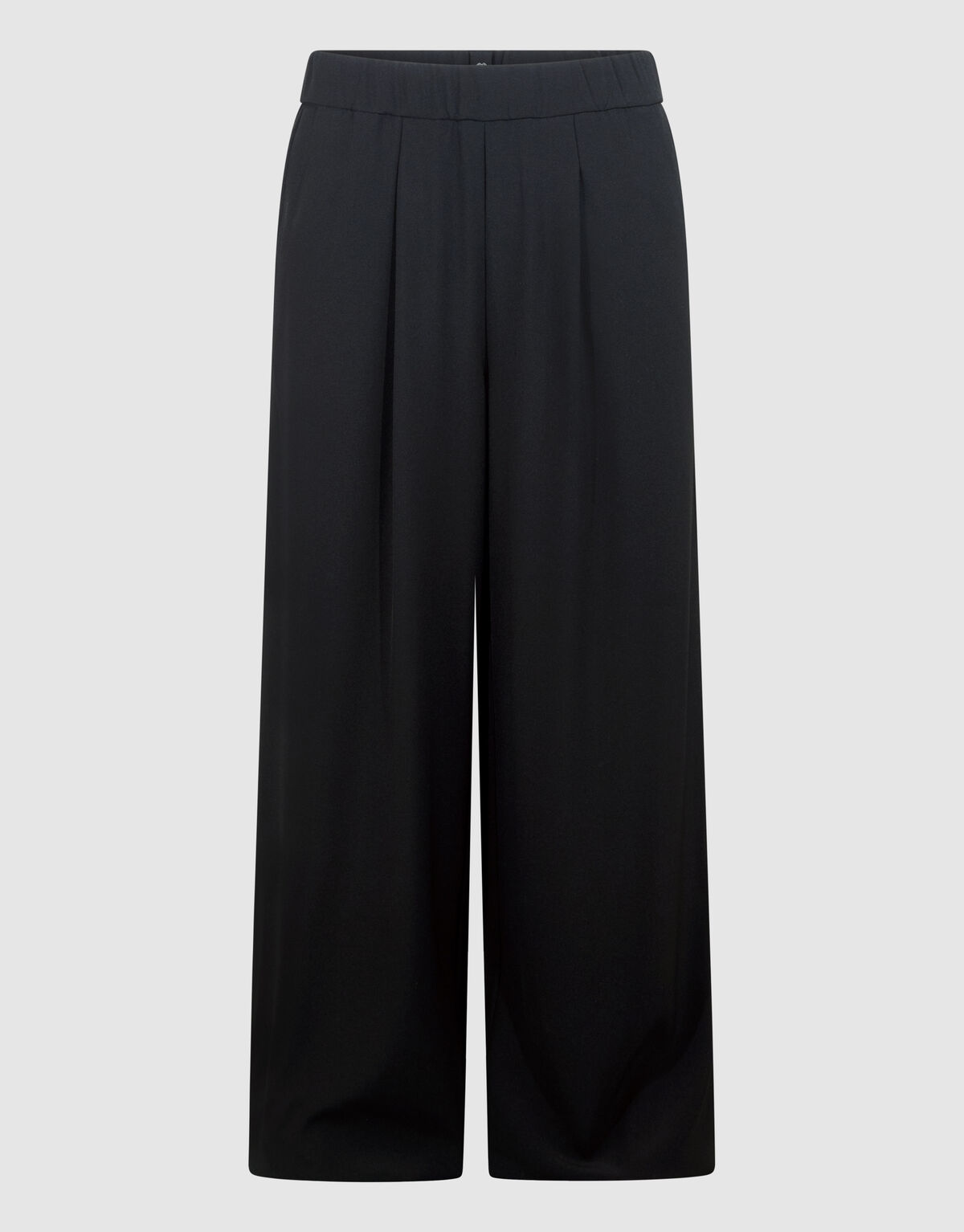Wide Leg Fit Broek Zwart By Mieke