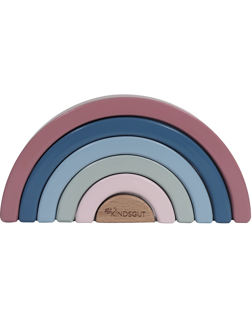 Stapelspiel REGENBOGEN 6-teilig aus Holz