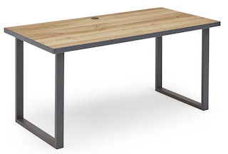 CASAVANTI Schreibtisch 160 x 80 cm Graphit/ Eiche