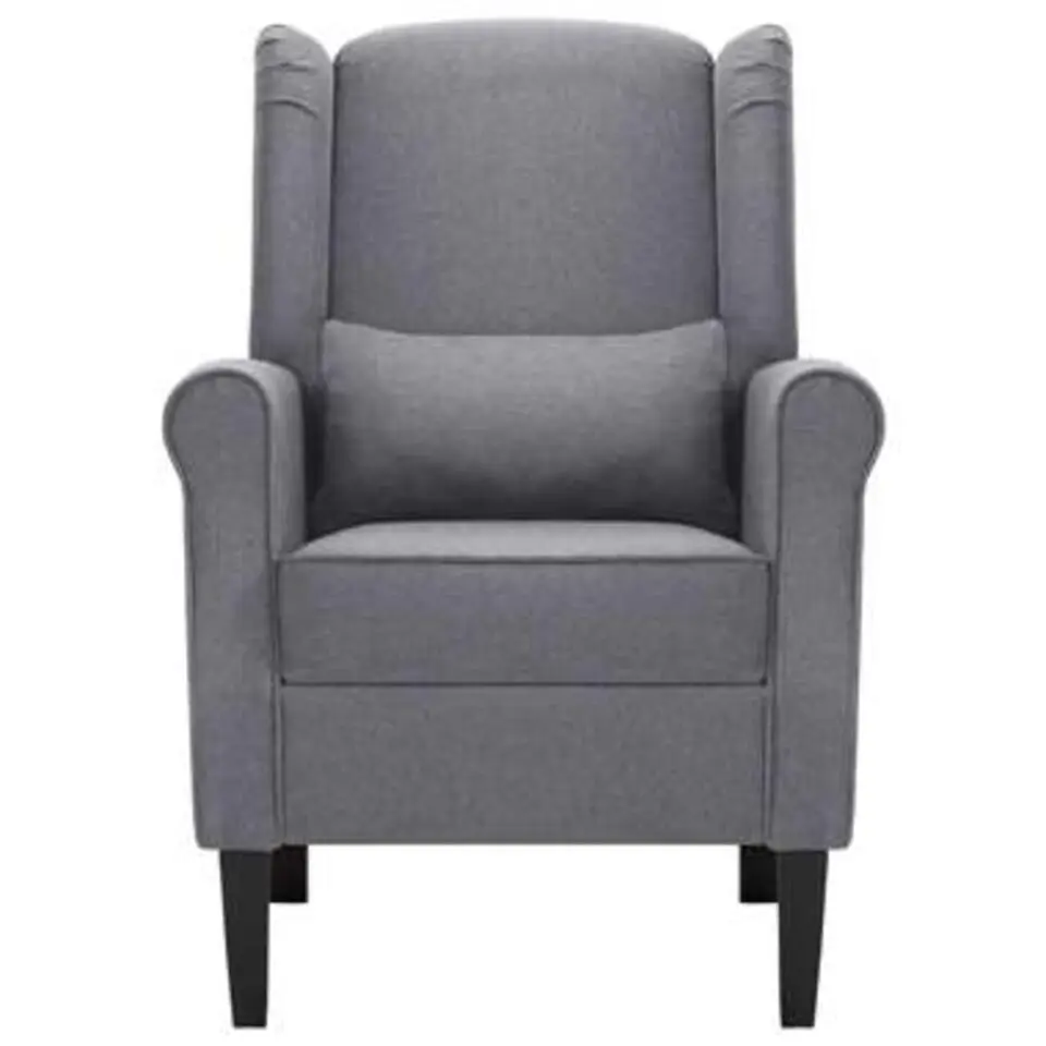 VIDAXL Fauteuil stof donkergrijs