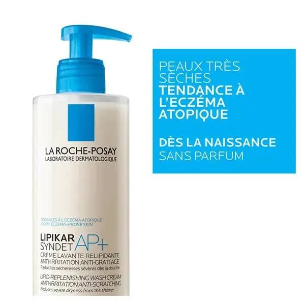 La Roche Posay Lipikar Syndet AP+ Creme de Limpeza Repositor de Lipídios 400ml