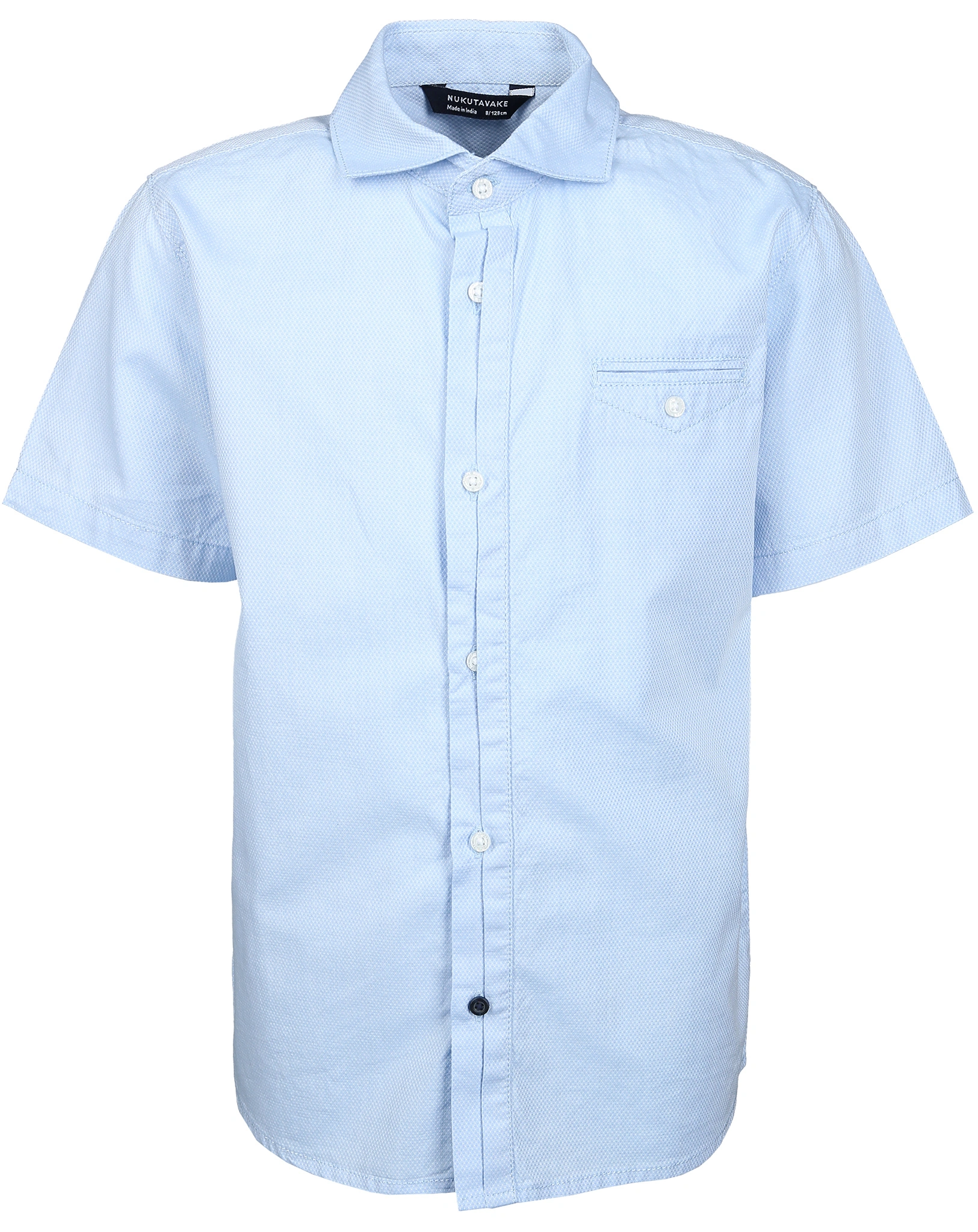 Kurzarm-Hemd ELEGANT in hellblau