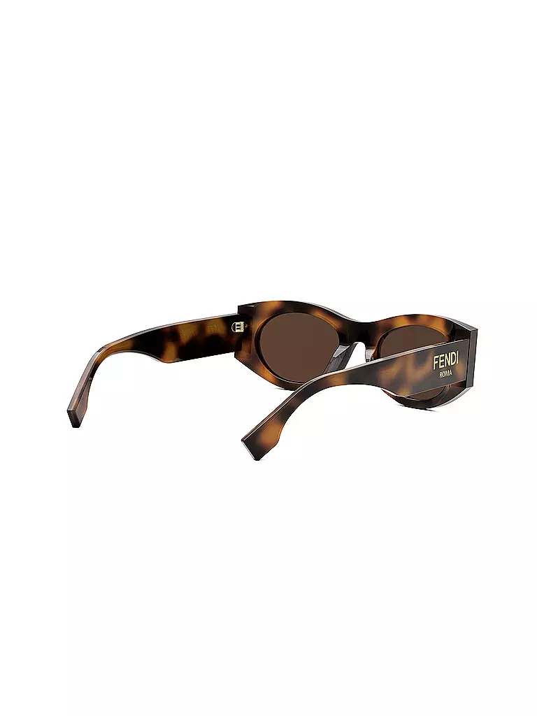FENDI FENDI Roma havana ovale Sonnenbrille braun