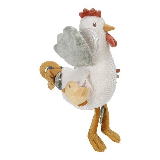 Little Farm Peluche d'activités Poule   de               Little Dutch