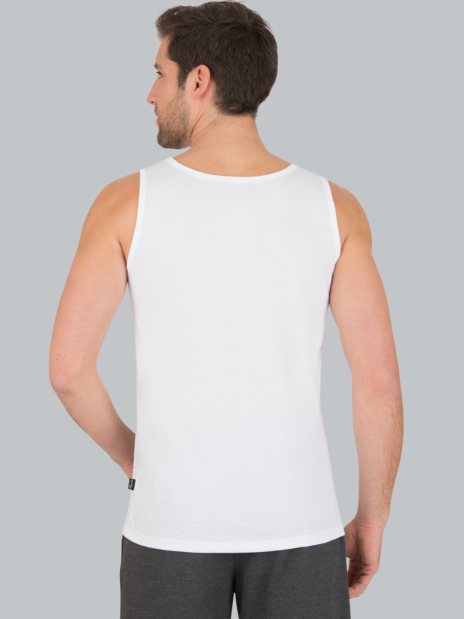 Trägershirt aus 100% Baumwolle Weiss