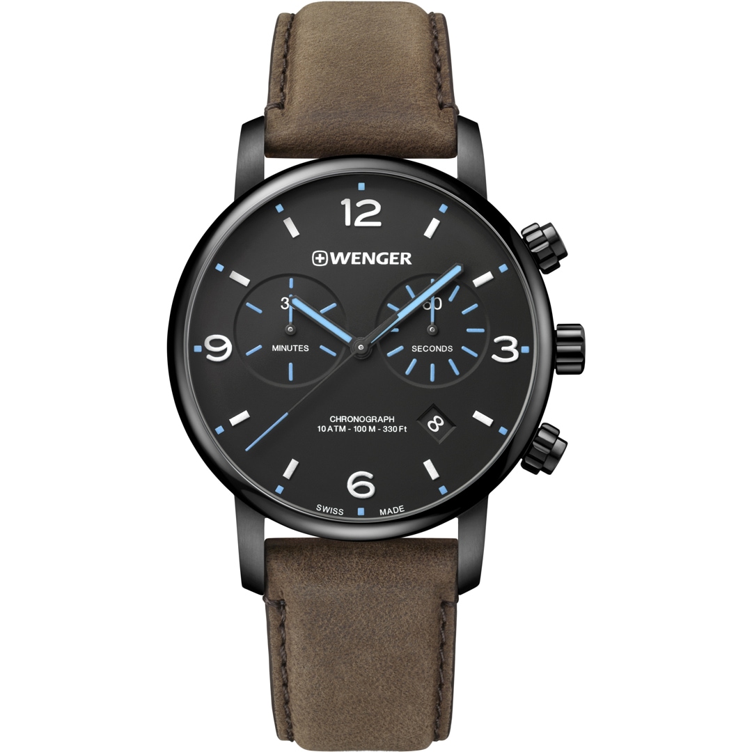 Wenger Urban Metropolitan Chrono Braun / Schwarz Ø 44mm