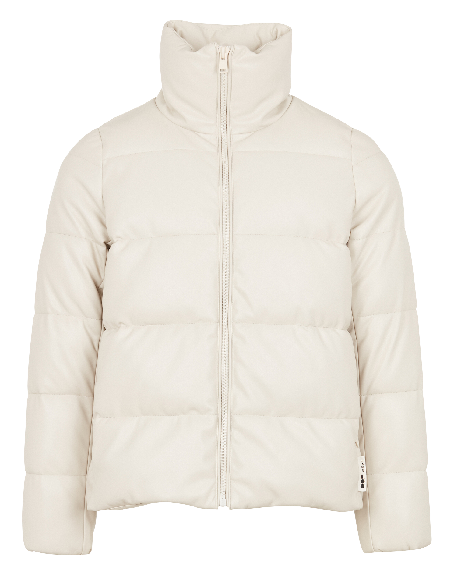 Doudoune col montant oversize | Beige