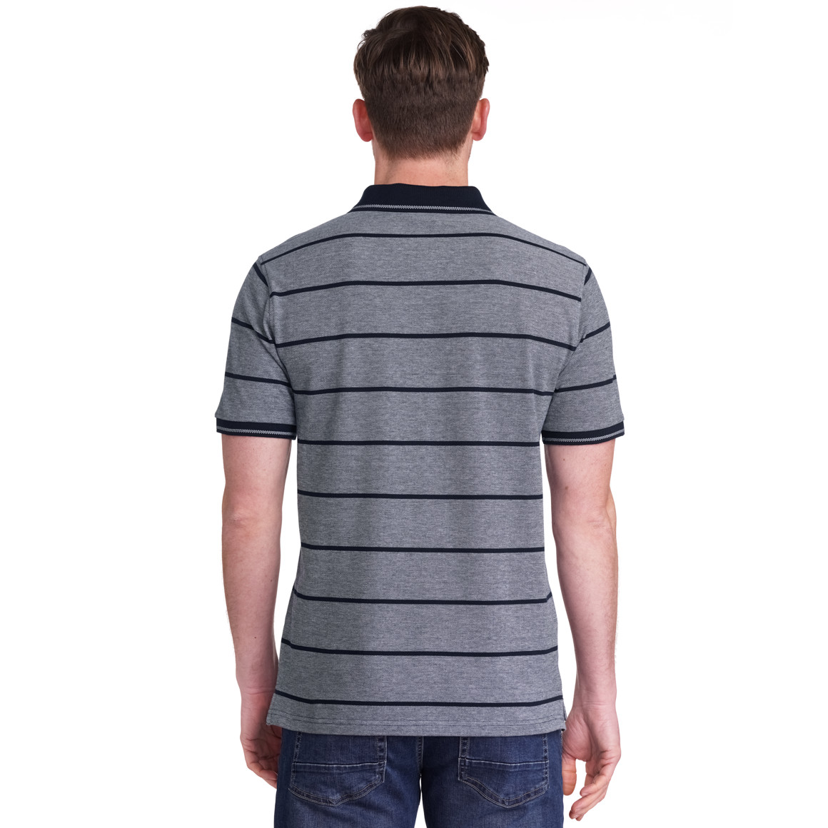 VanVaan Herren Poloshirt mit Streifen dunkelblau