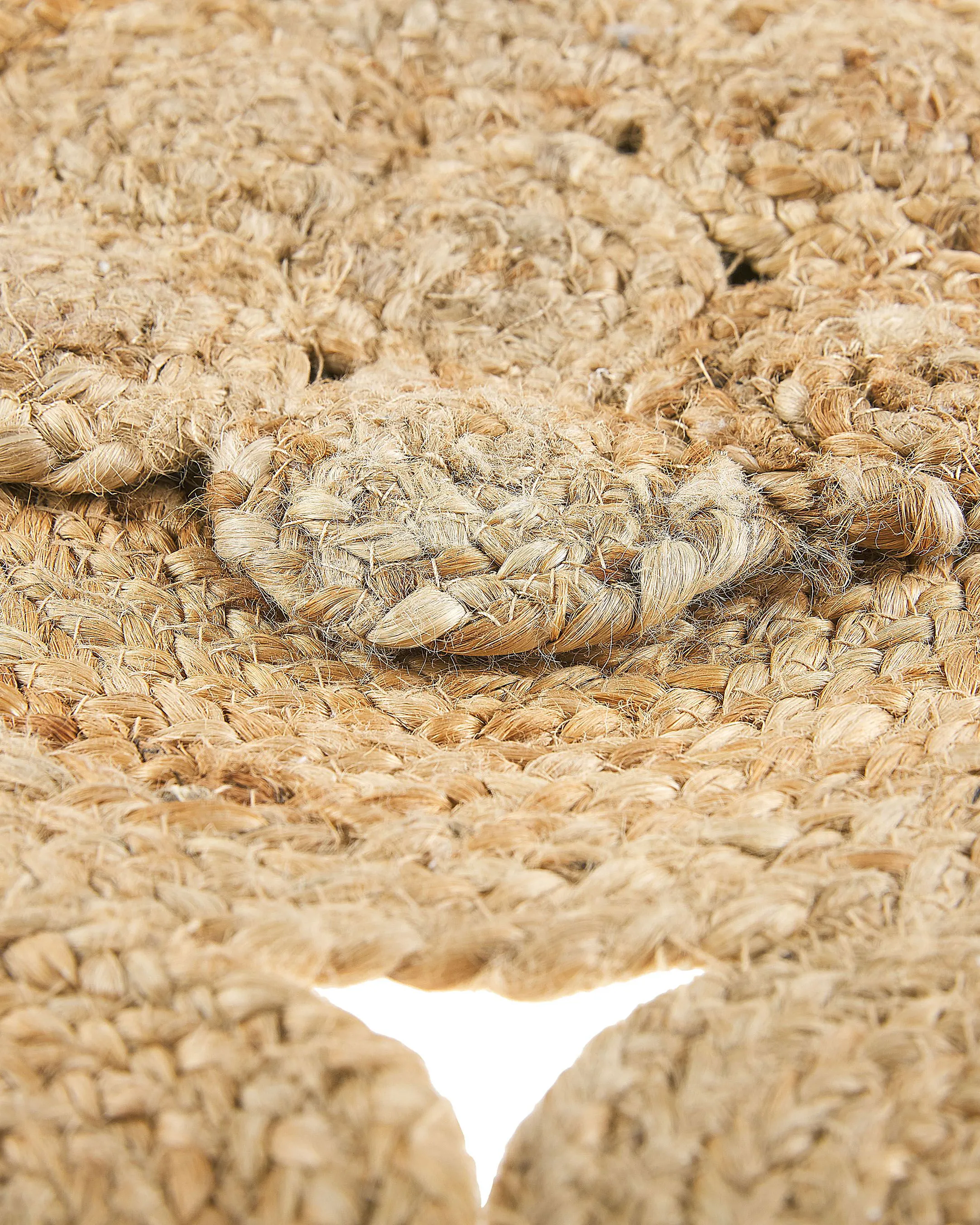 Vloerkleed GERDEK Beige ø 135 cm Jute