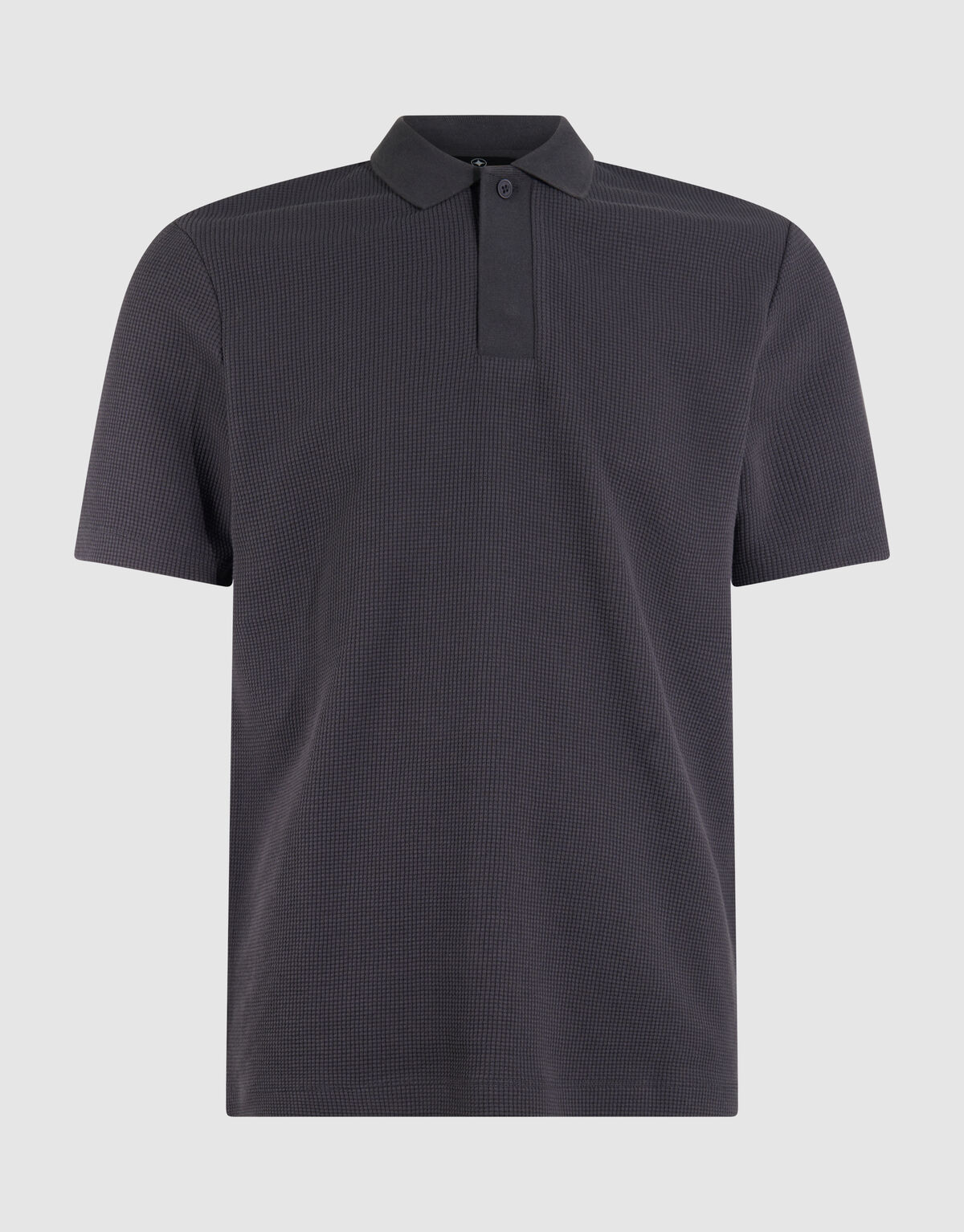 Waffle Polo Donkergrijs