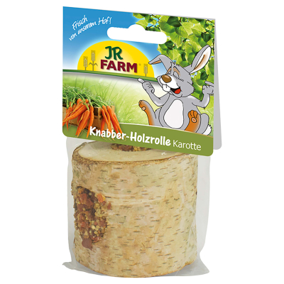 JR Farm Mr. Woodfield Knabber-Holzrolle mit Karotte