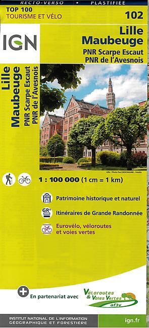 IGN - TOP 100 102 LILLE MAUBEUGE PLASTIFIEE